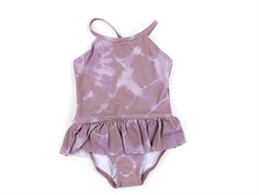 Lil Atelier violet ice tie dye swimsuit